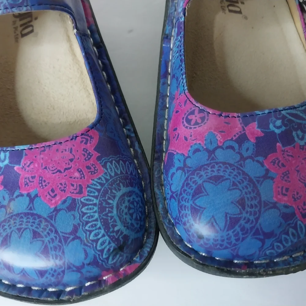 ALEGRIA Clogs Shoes Size 3 Girls Leather Upper